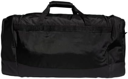 adidas Defender 4.0 Duffel, Durable Athletic Sports Gym Travel Bag for Men and Women, Black/White, Large (110 L) - Image 6