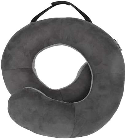 Travelon Deluxe Wrap N' Rest Pillow, Dark Gray/Light Gray, One Size