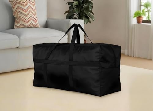 Extra Large Storage Duffle Bag with Zippers and Handles, Big Foldable Duffle Bag for Travel - Image 5