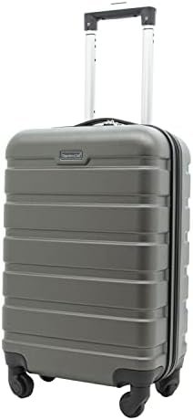 Travelers Club Harper Luggage, Charcoal, 22-Inch Carry-On - Image 2