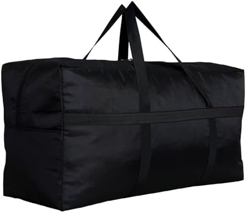 Extra Large Storage Duffle Bag with Zippers and Handles, Big Foldable Duffle Bag for Travel