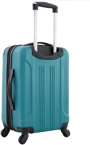 Travelers Club Chicago Hardside Expandable Spinner Luggage, Teal, 20" Carry-On - Image 3