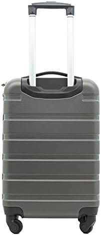 Travelers Club Harper Luggage, Charcoal, 22-Inch Carry-On - Image 6