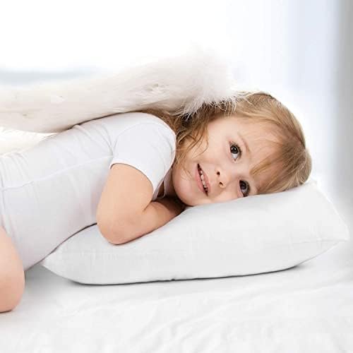 Nestl Toddler Pillow - Pack of 2 Baby Pillows - Organic Cotton Kids Pillow for Sleeping - Soft Kids Travel Pillow - Perfect Toddler Bed Pillow - 13 x 18 Inches,White - Image 7