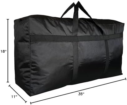 Extra Large Storage Duffle Bag with Zippers and Handles, Big Foldable Duffle Bag for Travel - Image 9