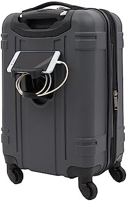 Wrangler Astral Hardside Luggage, Dark Shadow, 20-Inch Carry-On - Image 4