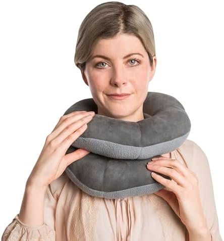 Travelon Deluxe Wrap N' Rest Pillow, Dark Gray/Light Gray, One Size - Image 5