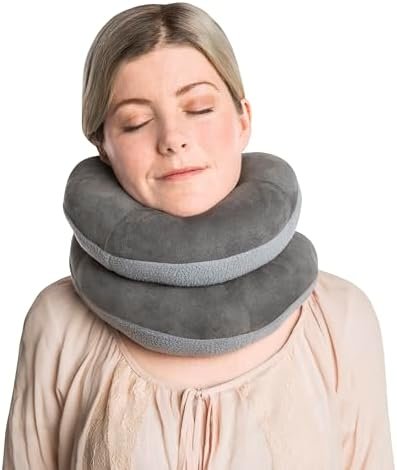 Travelon Deluxe Wrap N' Rest Pillow, Dark Gray/Light Gray, One Size - Image 6