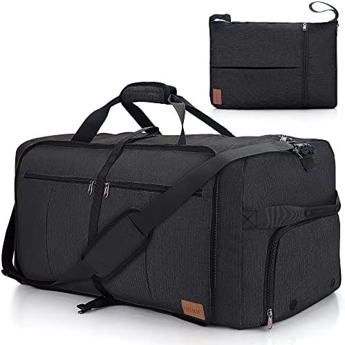 120L Foldable Collapsible Waterproof Travel Duffel Bag for Men and Women with Shoe Compartment