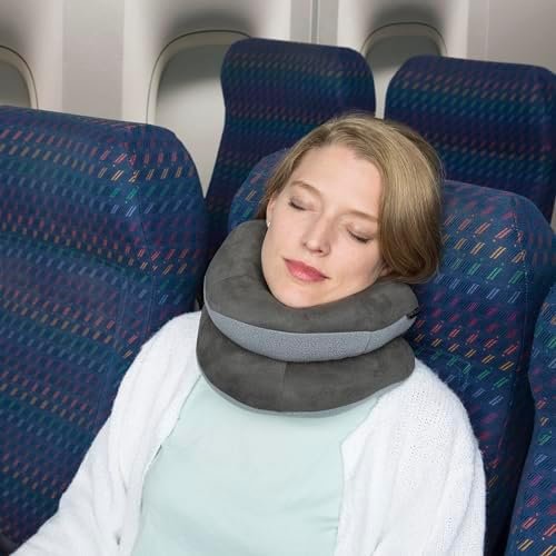 Travelon Deluxe Wrap N' Rest Pillow, Dark Gray/Light Gray, One Size - Image 2