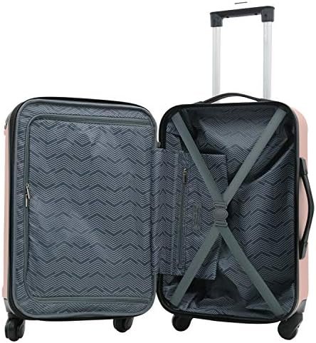 Travelers Club Midtown Hardside Luggage Travel, Rose Gold, 4-Piece Set - Image 4