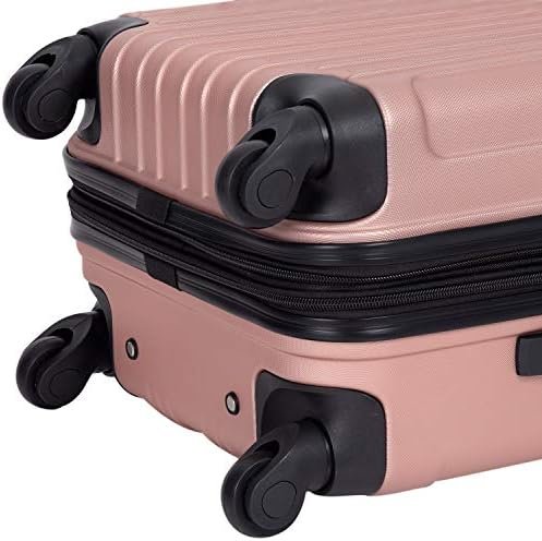 Travelers Club Midtown Hardside Luggage Travel, Rose Gold, 4-Piece Set - Image 7