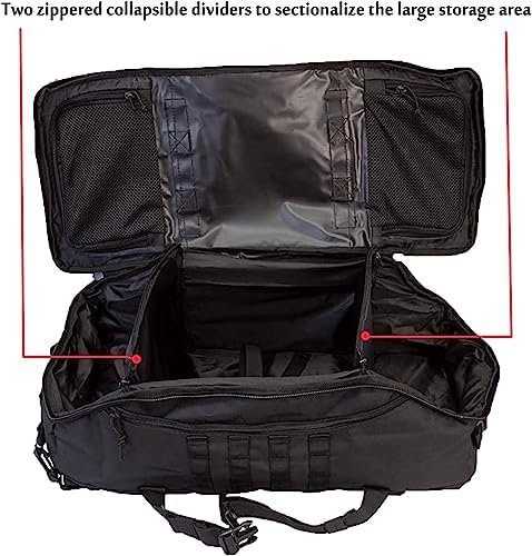 3 In 1 Tactical 85L Military Backpack Travel Duffle Bag for Weekender Gym Workout Deployment - Image 6