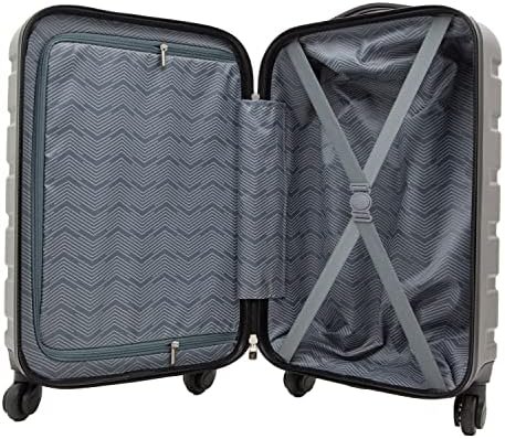 Travelers Club Harper Luggage, Charcoal, 22-Inch Carry-On - Image 7