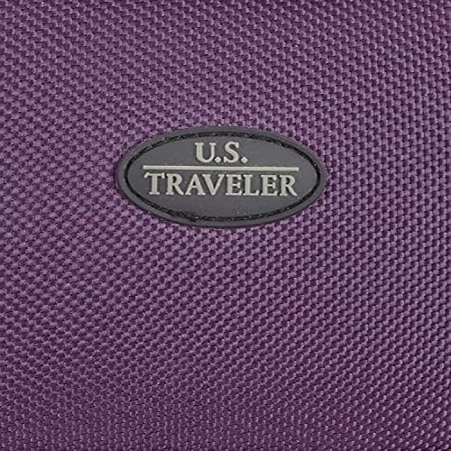 U.S. Traveler Rio Rugged Fabric Expandable Carry-on Luggage, Purple, Set - Image 9